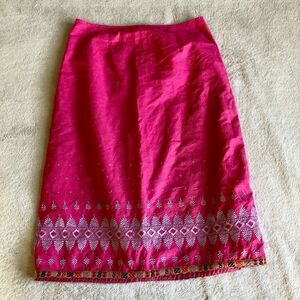 Henna Mimi Chica A-line Knee Skirt